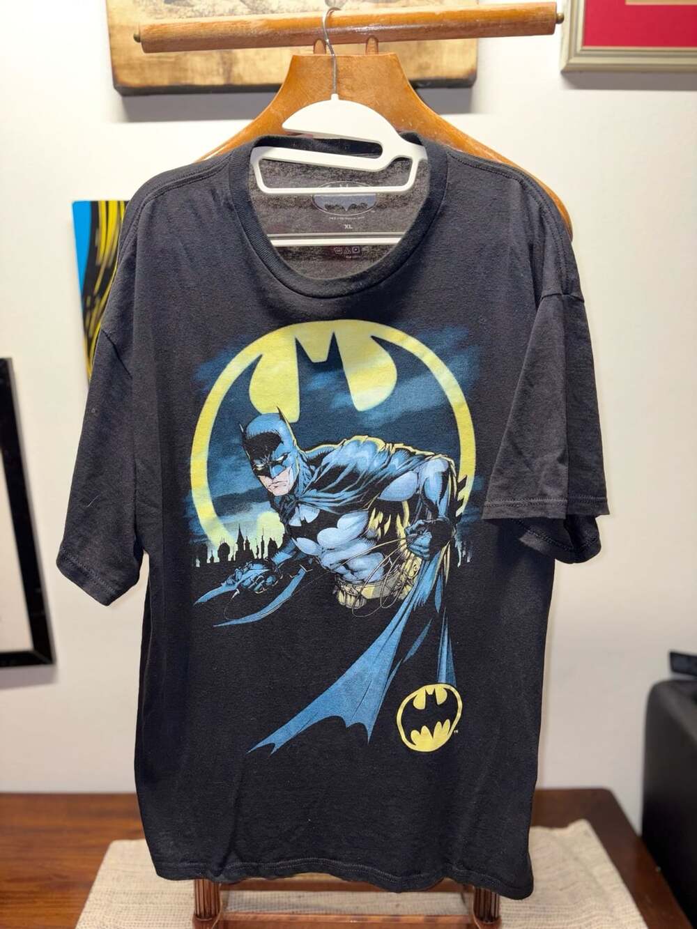 DC Comics Batman Heed The Call T-Shirt XL Black Graphic Tee